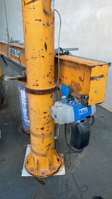 Pórtico a trabalhar