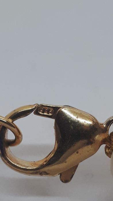 Бусы жемчуг,серебро 925пр.