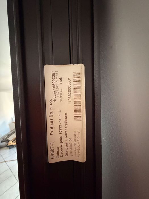 Drzwi WIKĘD z ościeżnicą aluminiową TERMO OPTIMUM 961x2100