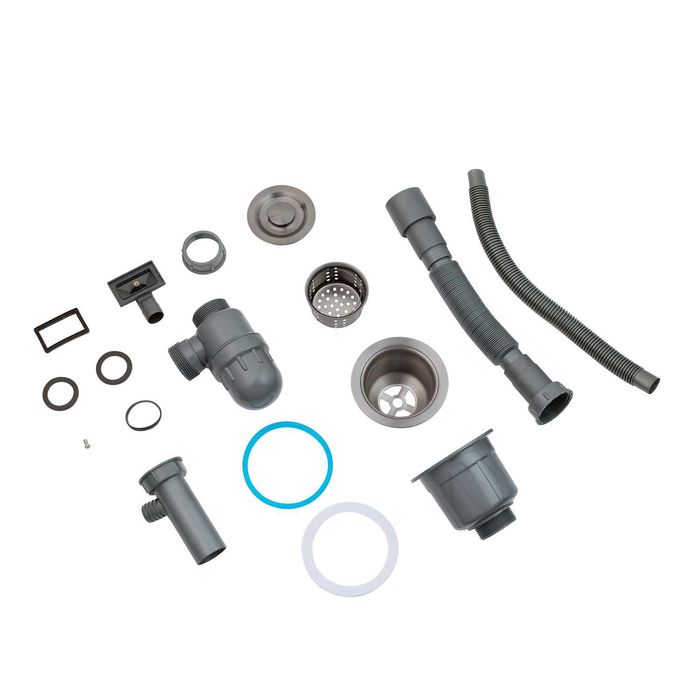 Акція! Кухонна мийка Kroner KRP PVD-7848RHM(3,0/1,0 мм) + Кран+дозатор