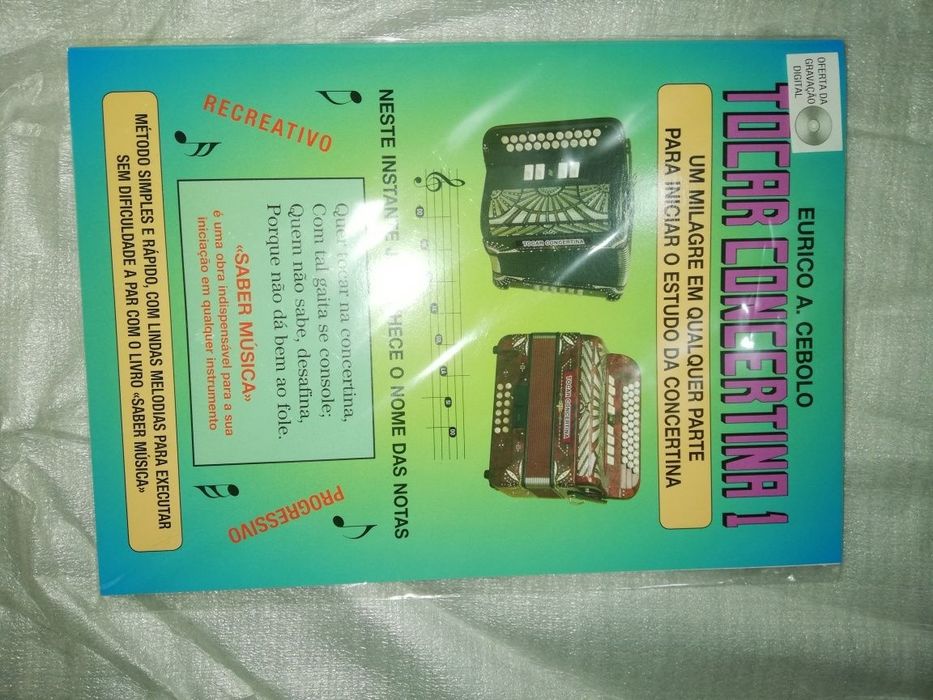 Livros aprender a tocar concertina