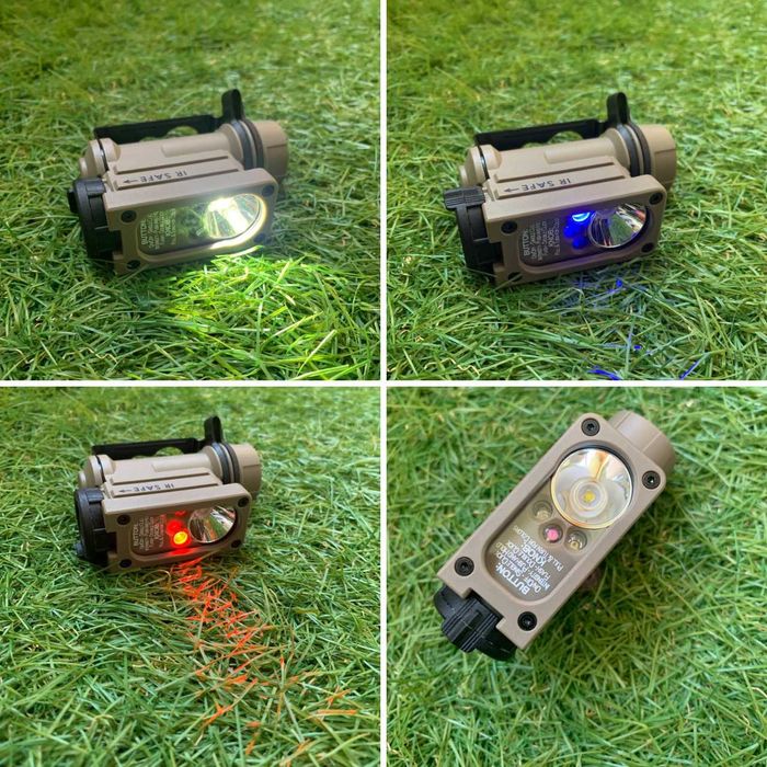 Тактичний ліхтар WADSN Sidewinder Compact II на шолом 4 кольори IR білий червоний