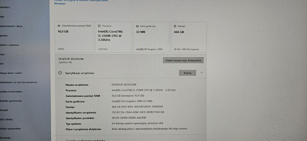 Komputer stacjonarny dell optiplex 790