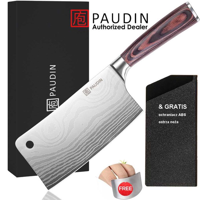 Tasak szefa kuchni nóż PAUDIN niemiecka stal, kuty