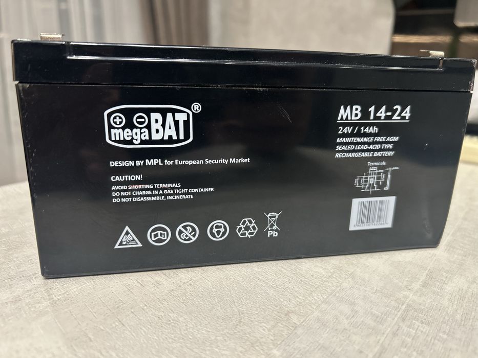 Гелевий акумулятор AGM 24V 14A не використовувався MegaBat 24/14/10/12