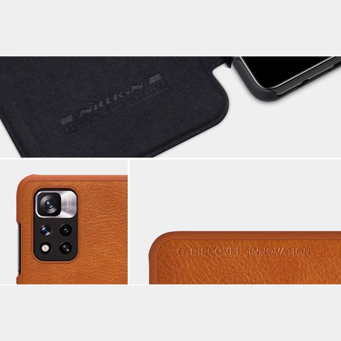Etui Nillkin Qin Case do Xiaomi Redmi … HyperCharge z klapką - czarne