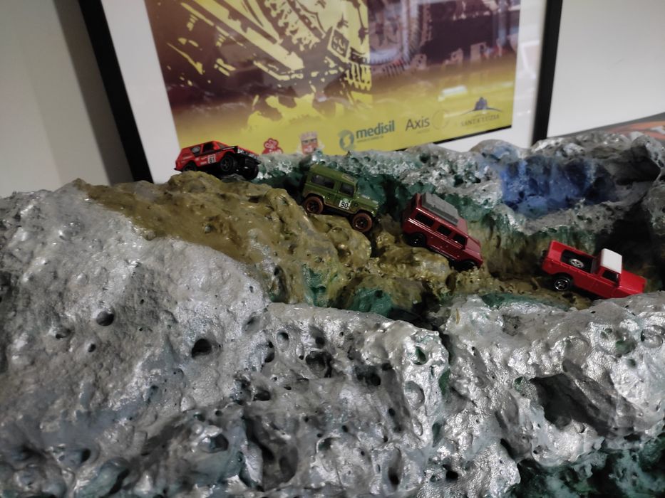 Maquete artesanal Land Rover TT  1/64