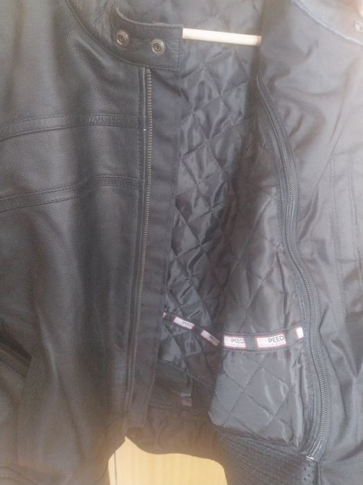 Casaco Motard classico em cabedal