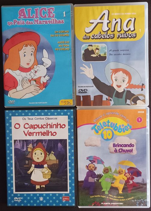 Filmes de animação em DVD
