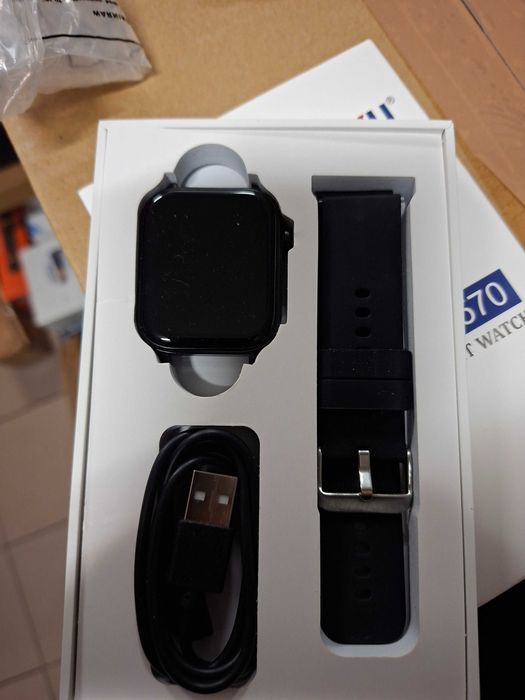 ZEGAREK Smartwatch MARSYU ET570 czarny EKG