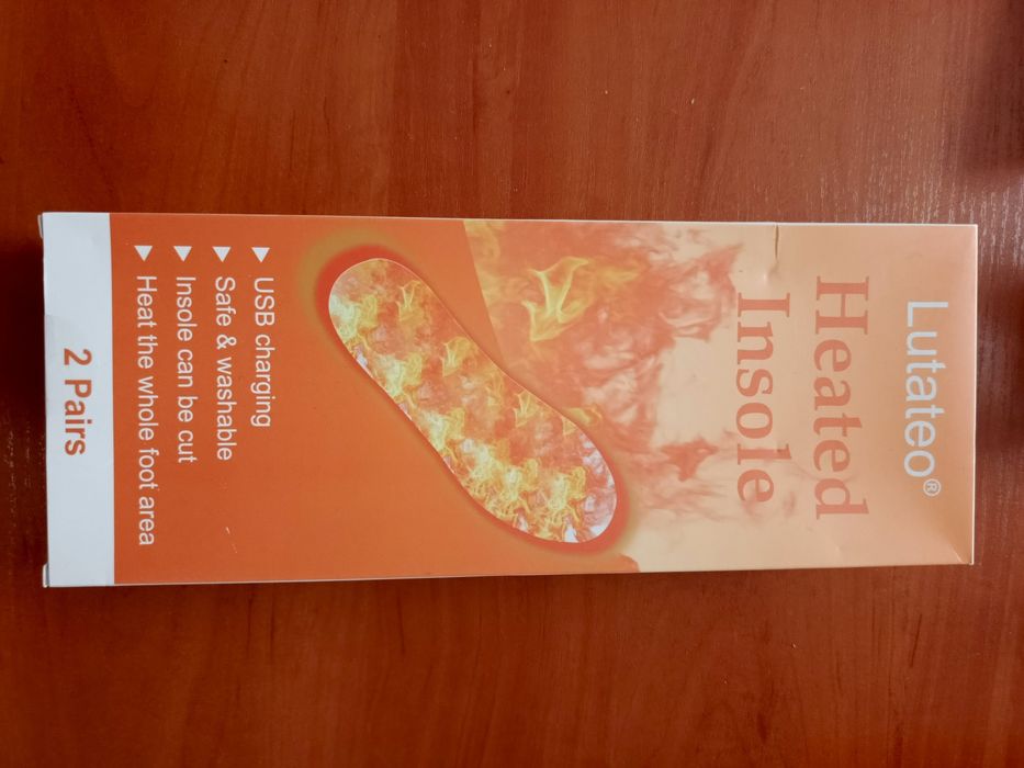 Wkładki do butów podgrzewane usb 2szt regulacja