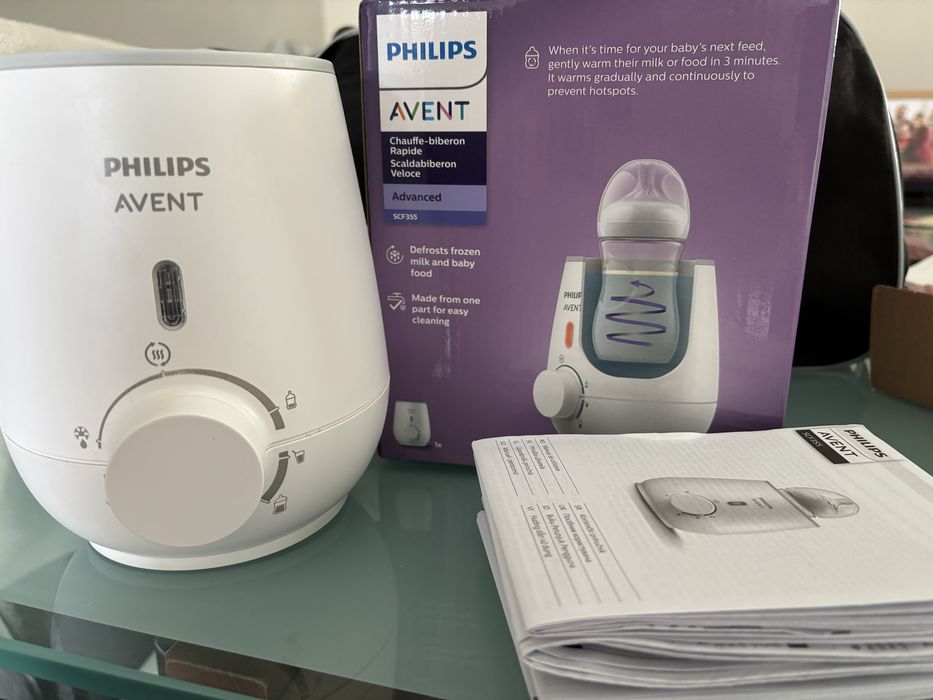 Aquecedor biberões avent