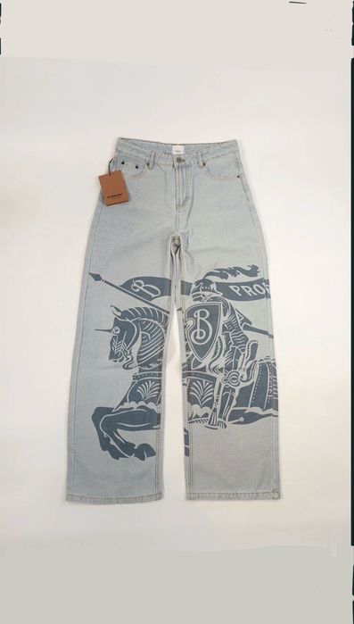 ‼️РОЗПРОДАЖ‼️ Burberry Jeans ( джинси ) Blue Big Logo