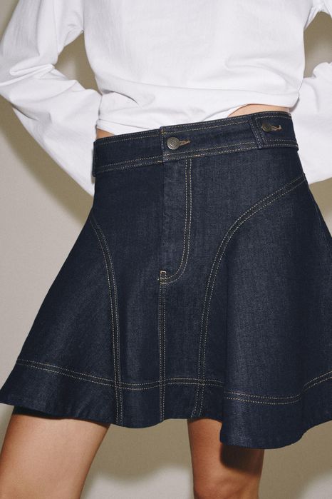 Коротка джинсова спідниця  ZARA