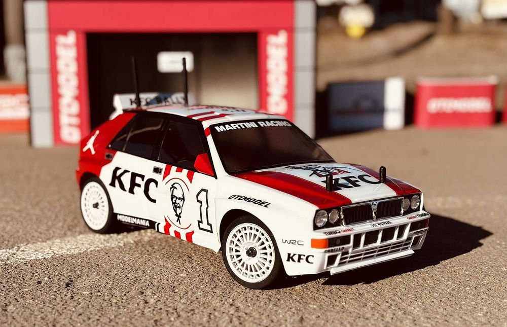 Karoseria auta sterowanego Lancia Delta Integrale Tamiya 1/10 KFC