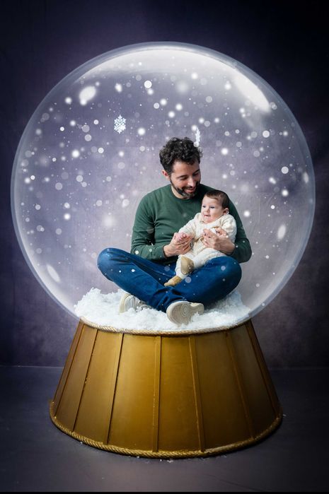 Cenário de Natal - Globo de Neve