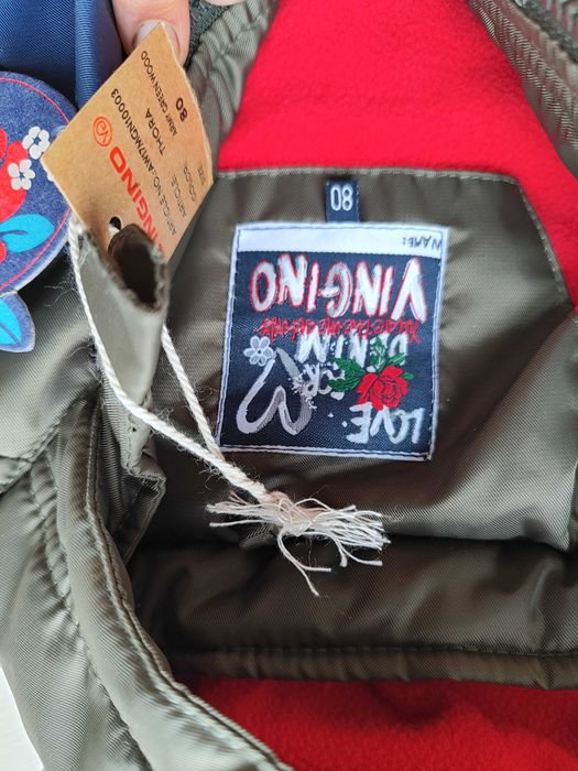 Nowa kurtka jesienno-zimowa dla dziewczynki ocieplana rozm. 80