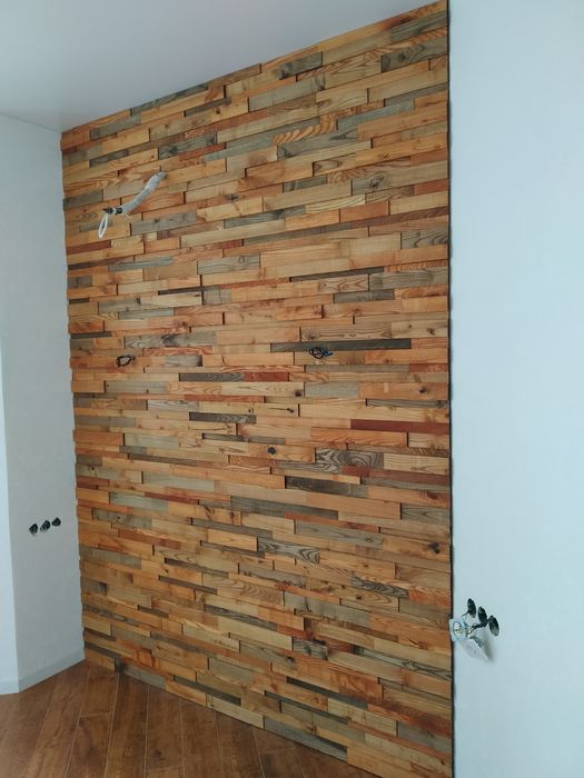 Пано настенное, панно деревянное, декор из дерева, рейки