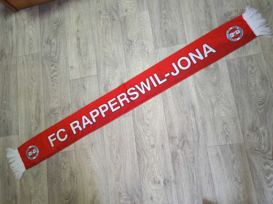 Шарф (шелк) фанатов Швейцарского ФК Рапперсвиль-Йона Rapperswill-Jona