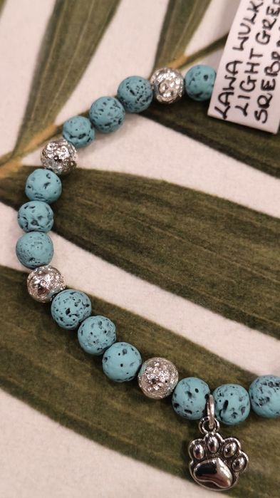 Bransoletka z naturalnych kamieni Lawa wulkaniczna