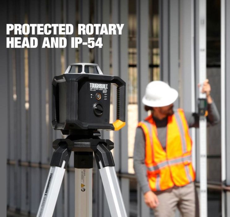 Ротаційний лазер ToughBuilt TB-H2S4-LL-M150-R1 з приймачем 150м