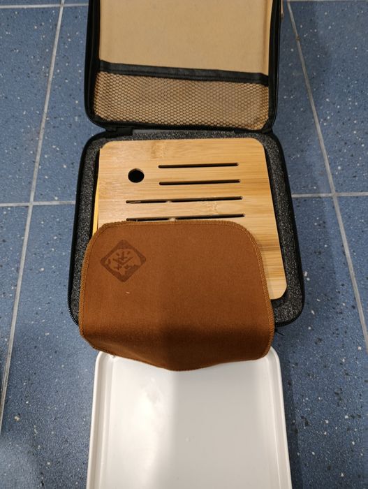 Elegancki Podróżny Zestaw do Herbaty – Ceramiczny, Styl Gongfu Cha + E