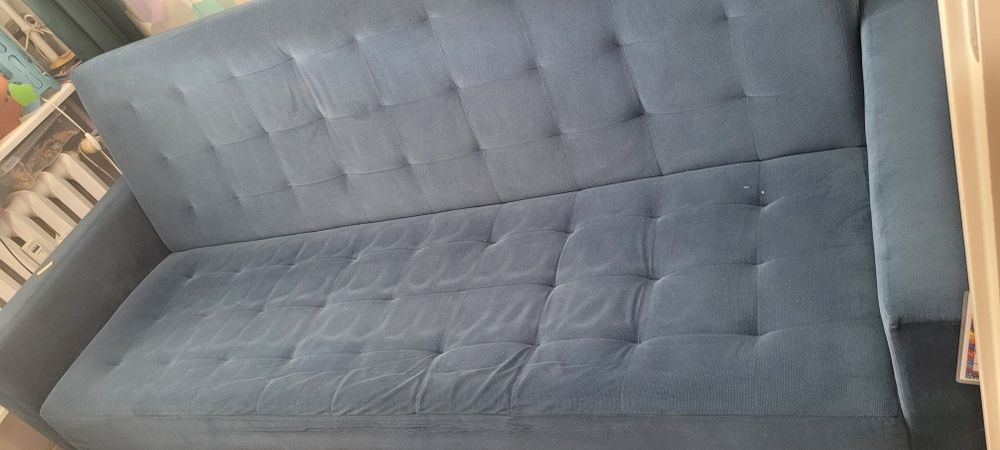 Kanapa wersalka niebieska