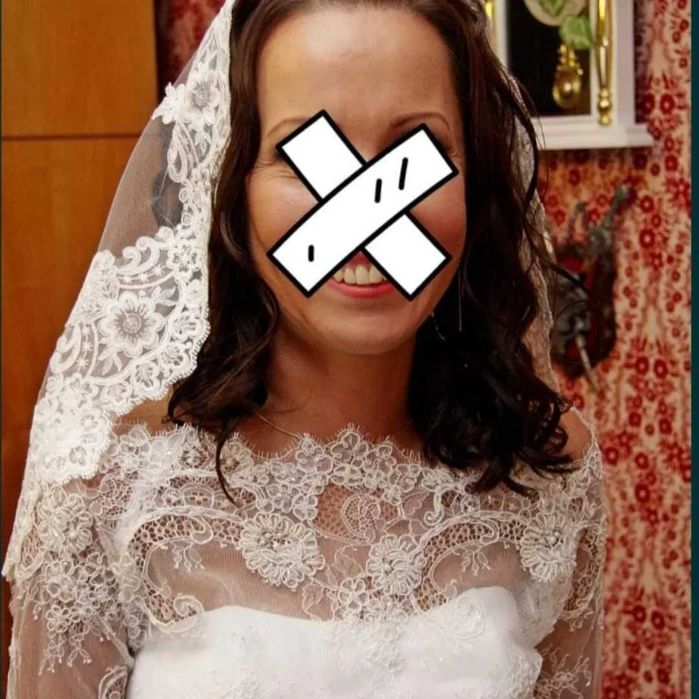 Suknia ślubna muślin