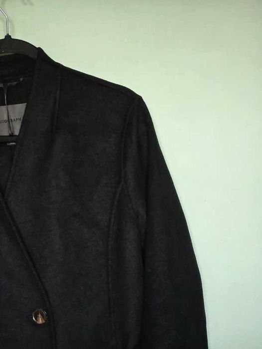 Krótki płaszcz 50% wełna m&s collection autograph
