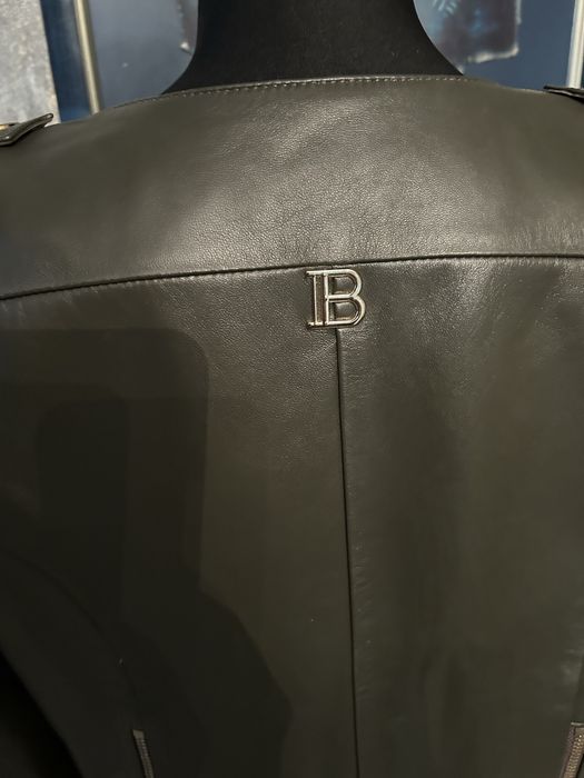Kurtka skora naturalna Balmain-zlote guziki r.44/L