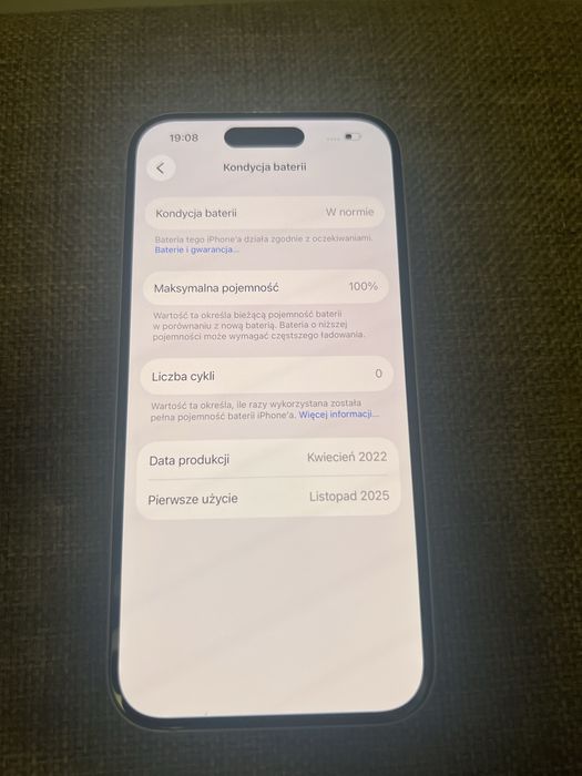 Iphone 15 128gb, 100% bateria, gwarancja