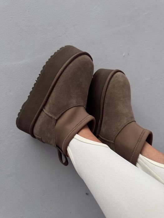 36-41 р угги UGG mini dipper platform BOOTS HICKORY