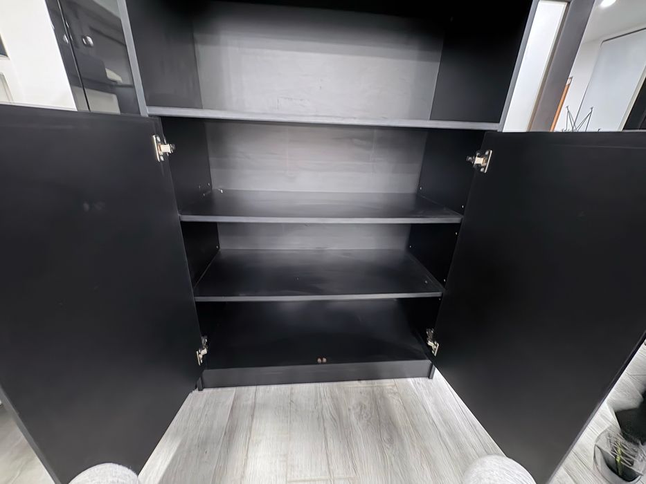 Armário Alto 180x100x45 Cinza Antracite [40]