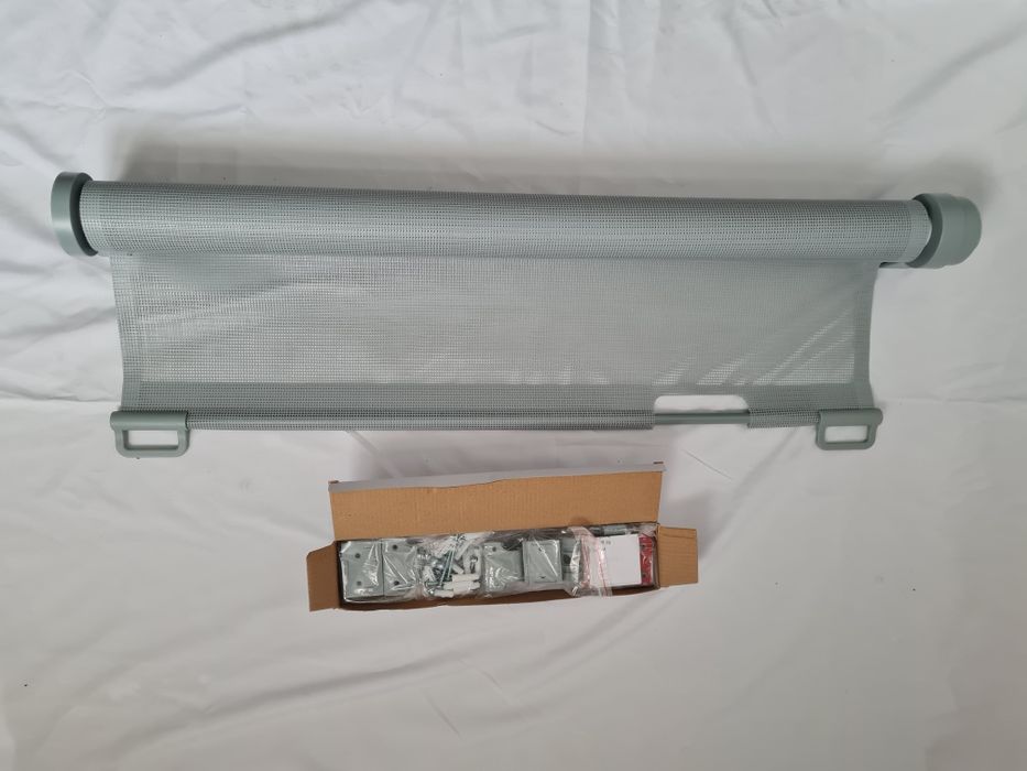 Bramka ochronna na drzwi dla dzieci wysuwana 0-300cm szara barierka