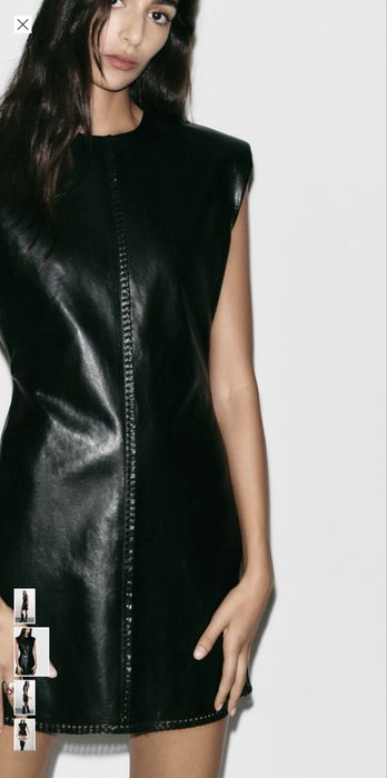 Сукня нова Zara розмір S з ефектом шкіри