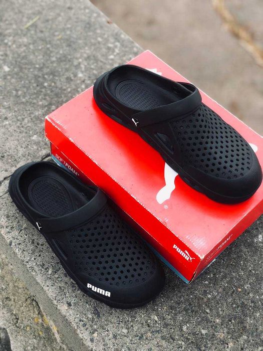 Кроксы Puma Agua cat мужские повседневные. Шлепанцы Пума мужские Хит! летние тапочки для улицы мягкие шлепанцы мужские Новинка лето 2026 сланцы Пума