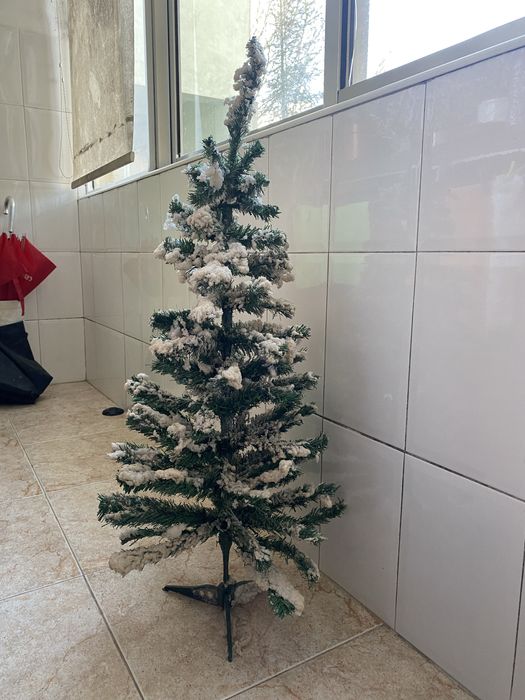 Arvore de natal com neve