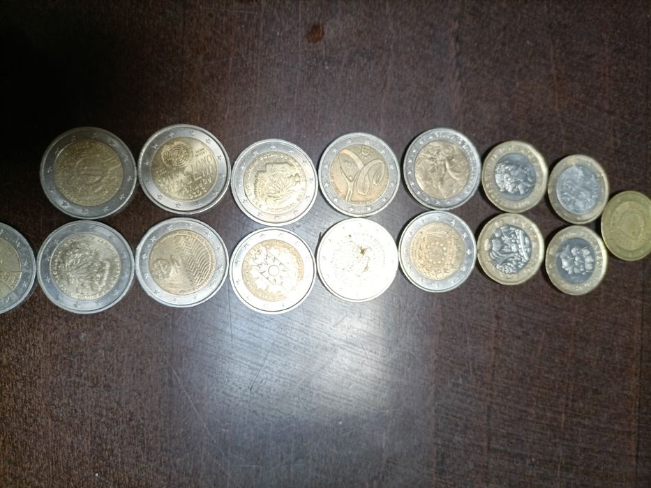 Moedas raras de dois euros