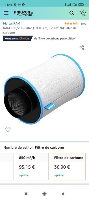 Filtro Carbono Cultivo