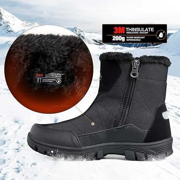 mysoft Mens Insulated Winter Snow Boots чоботи 44р / 45р / 46р / 47р