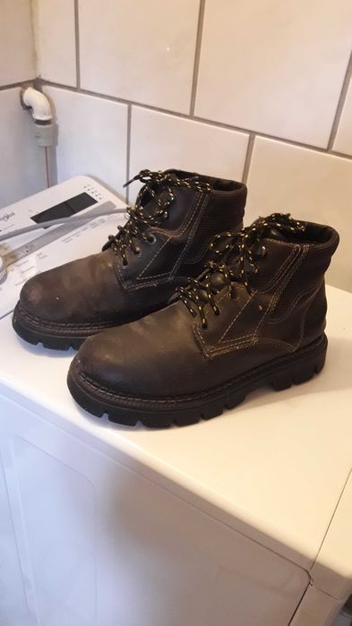 buty meskie traperey 40 skórzane zimowe wkładka 26,5cm mocne