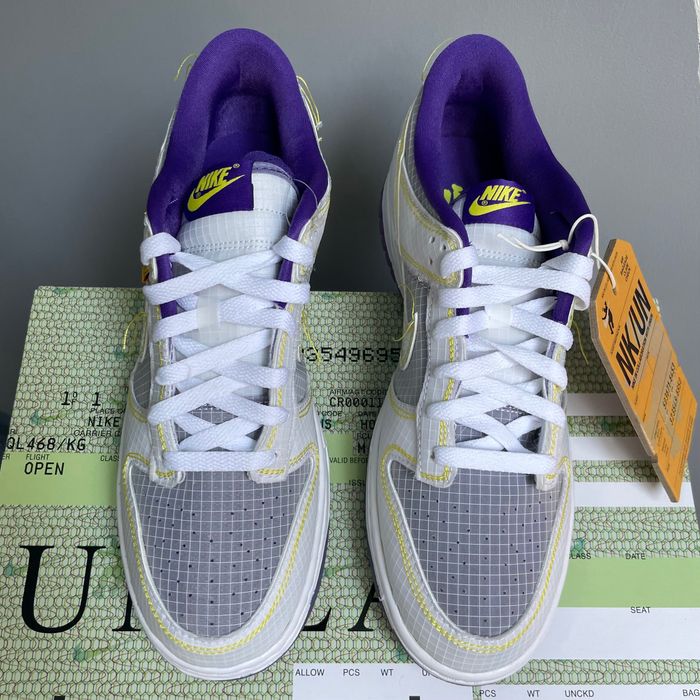 Кроссовки Union LA x Nike Dunk Low 'Purple' DJ9649-500 41EU (оригинал)