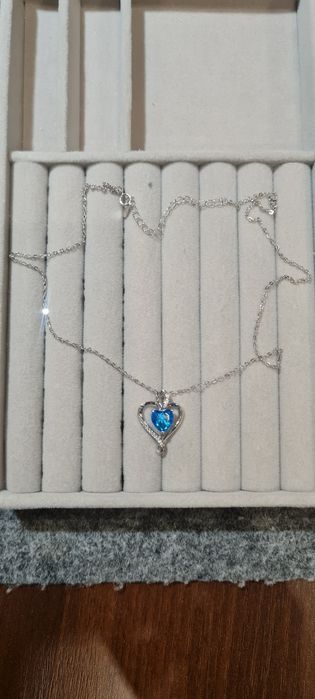 Łańcuszek srebrny, serce