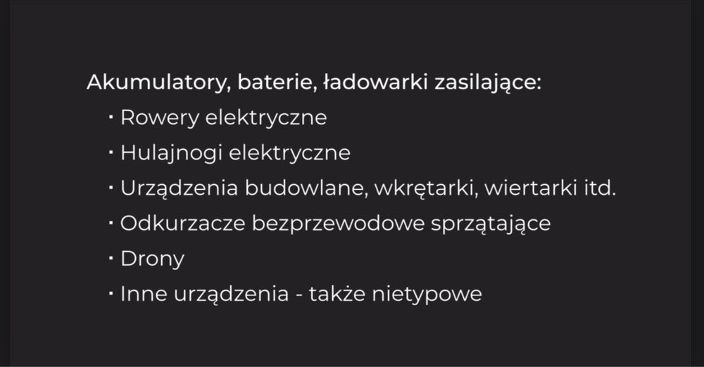 Rower hulajnoga Bateria Akumulator serwis Nowy Sącz