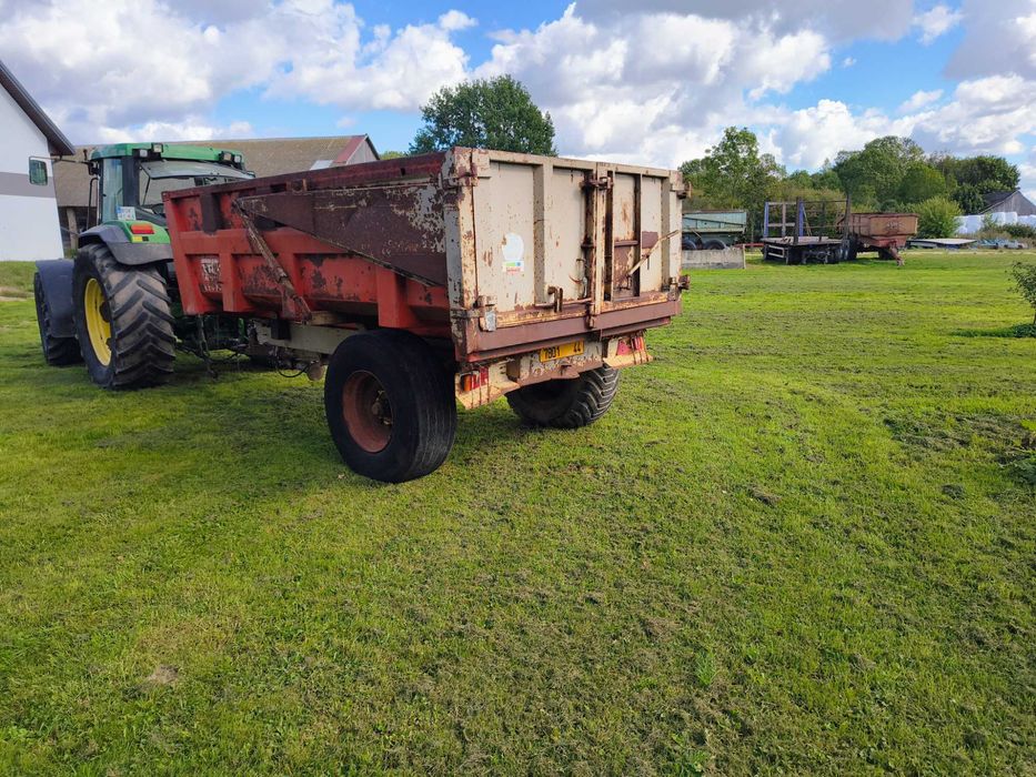 Przyczepa jednoosiową, skorupa, wywrotka 9ton