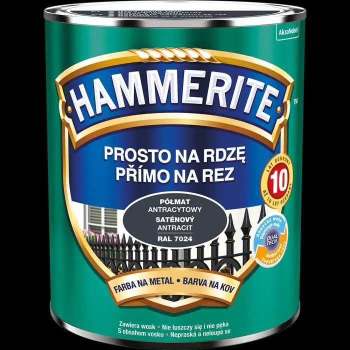 Farbado metalu / na rdzę HAMMERITE ANTRACYT PÓŁMAT 0.7l