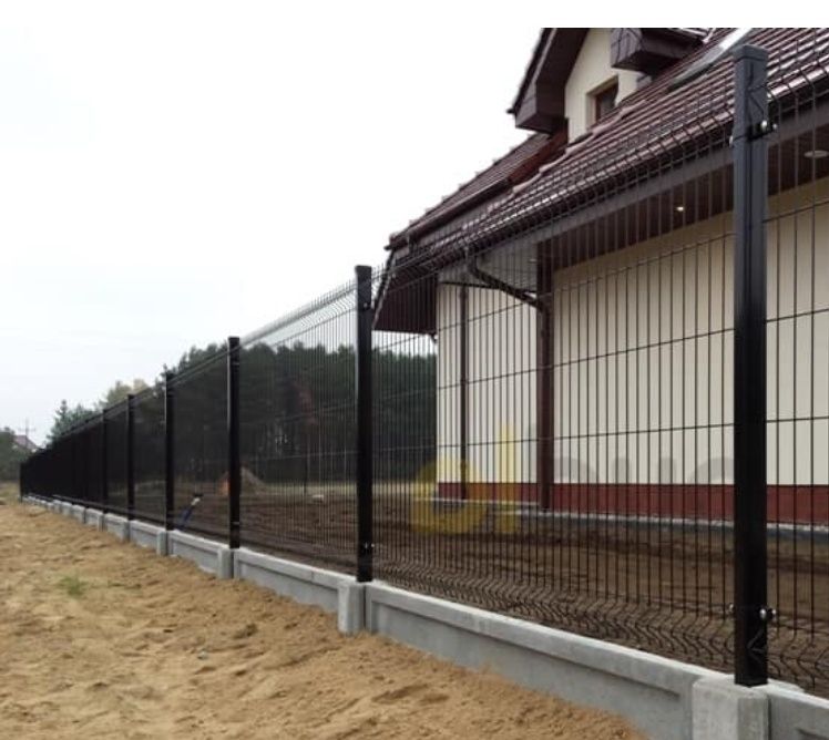 panel ogrodzeniowy, ogrodzenie panelowe grafit czarny brąz zielony