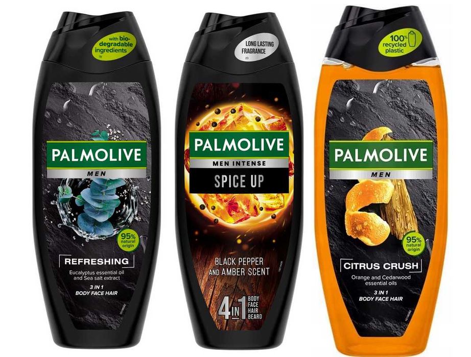 3x 500 ml PALMOLIVE MEN żel pod prysznic dla mężczyzn 300 ml