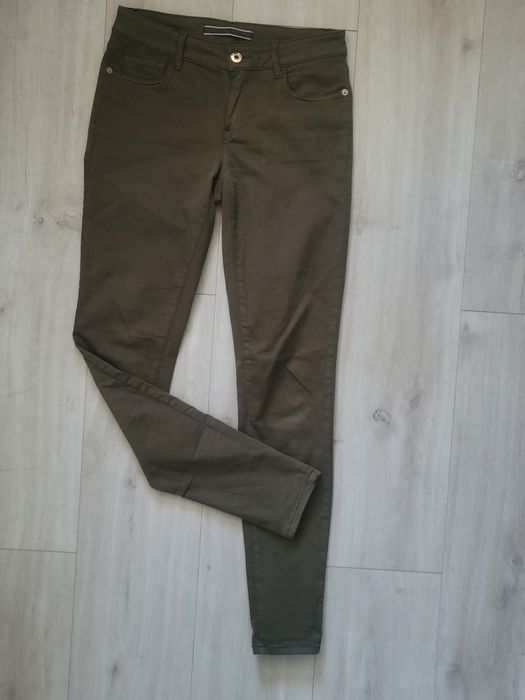 Spodnie massimo dutti khaki zielone s