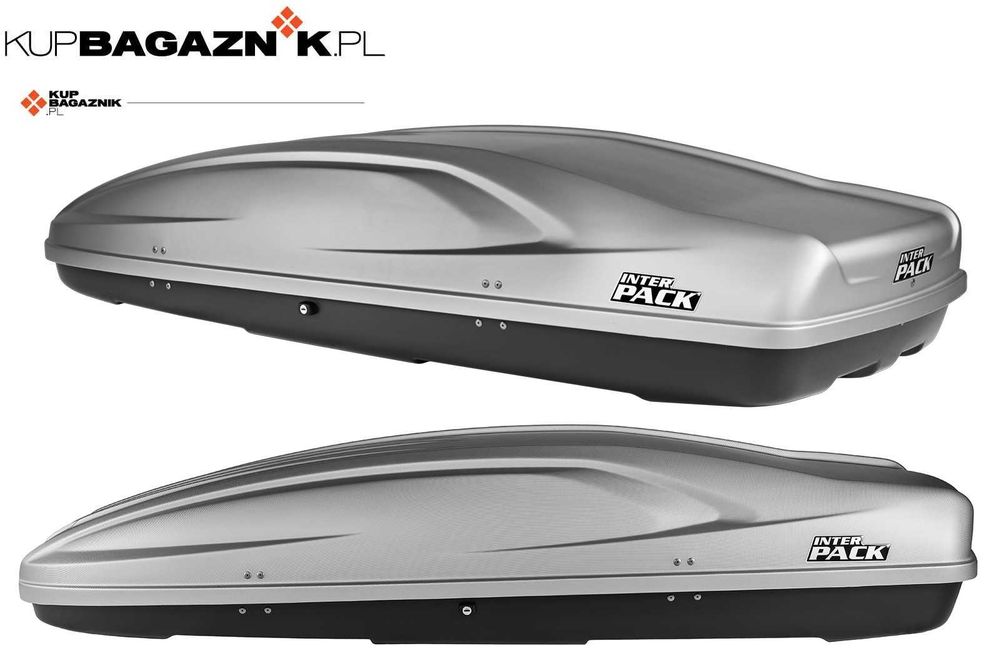 Bagażnik Box dachowy Kufer Boks bagażowy Inter Pack Stella 480 srebrny